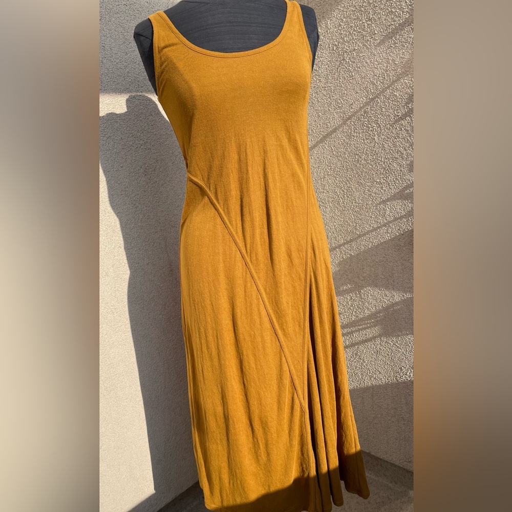 Zara long mustard yellow maxi tank dress Size Small